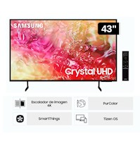 Televisor Samsung LED 43'' Crystal UHD 4K 43DU7000 Tizen OS Smart TV