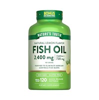 Omega 3 Fish Oil 2400 mg con esencia de limón