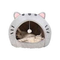 Cama de gato con diseño cueva Gatuna + cojin