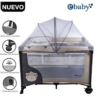 Cuna Corral con Cambiador EBaby Happy Dream 727-2 Beige