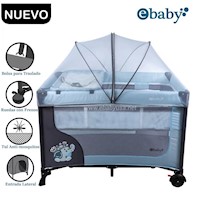 Cuna Corral con Cambiador EBaby Happy Dream 727-2 Celeste