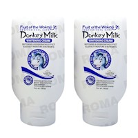 PACK 2 CREMA CORPORAL BLANQUEADORA DONKEY MILK 180ML WOKALI