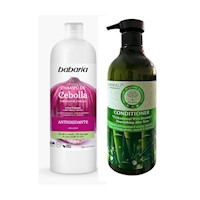 Pack de Shampoo de Cebolla Babaria + Acondicionador Bamboo Wokali