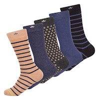 PACK 5 CALCETINES BAMBOO LARGOS AZUL 10 - 13 PALMERS
