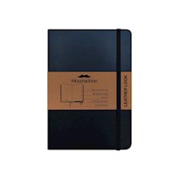 Moustachine Libreta Classic Leather Look Pocket A6 Negro