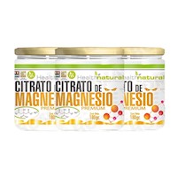 PACK 3 CITRATO DE MAGNESIO PREMIUM HEALTHNATURAL 540GR