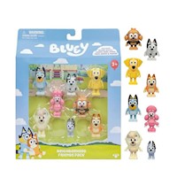 Pack 8 Figuras Bluey Amigos De Vecindario