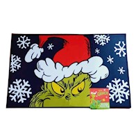 Tapete o Alfombra Navideña Lavable The Grinch 50x81cm