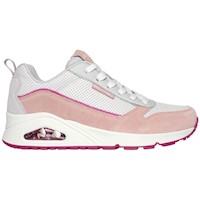 Zapatilla Skechers Uno-Two Much Fun 177105/PKGY Rosado para Mujer