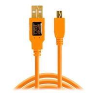 Cable Tether Tools USB 2.0 Tipo A a USB Mini-B con 5 Pines (4.6 metros)