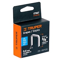Grapa Para Engrapadora 3/8" X 1000 Unid Truper 17967