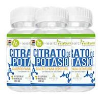 PACK 3 CITRATO DE POTASIO HEALTHNATURAL 3000MG