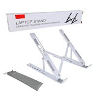 Soporte de Aluminio Plegable Para Laptop Color Plateado