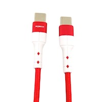 Cable Tipo C a Tipo C Romax 35W Carga Rápida Xiaomi ZTE Rojo