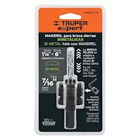 Eje Para Sierra Copa 1.1/4" - 2.3/4" Truper 18123