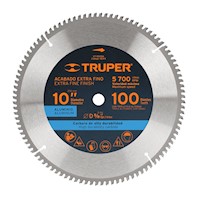 Disco Sierra Circular 10" 100 D Para aluminio Truper 18313