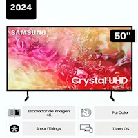 Televisor Samsung LED 50'' Crystal UHD 4K 50DU7000 Tizen OS Smart TV - Nuevo 2024