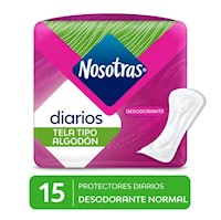 Nosotras Protectores Diarios Desodorante - Bolsa 15 UN