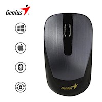 Mouse Inalambrico Genius ECO-8015 Bateria Recargable-IronGrayChanel