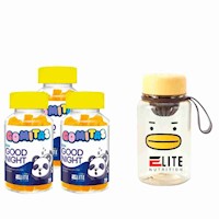 COMBO GOMITAS PARA NIÑOS ELITE NUTRITION KIDS - 3 ELITE GOOD NIGHT + TOMATODO