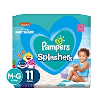 Pañales para Piscina Pampers Splashers Talla M-G 11 un