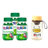 COMBO GOMITAS PARA NIÑOS ELITE NUTRITION KIDS - 3 ELITE MULTIVITAMIN + TOMATODO