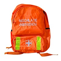 Mochila De Emergencia 30L Nylon Con Cinta Reflectiva