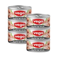 Filete de Atún VEGA en Aceite Vegetal Lata 150g x6u