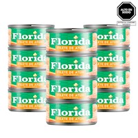 Filete de Atún FLORIDA en Aceite Vegetal Lata 140g - x12u