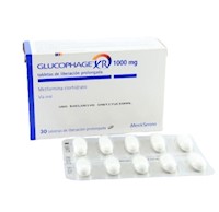 Glucophage XR 1000 Mg Tableta - Caja 30 UN