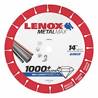 Lenox Metalmax Disco Diamantado Tronzadora 14  X 1