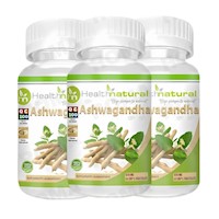 PACK 3 ASHWAGANDHA HEALTHNATURAL 1500MG