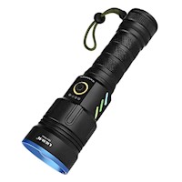 Linterna LED Recargable 2000m Lidimi 30W 5 Modos con Zoom y Power Bank
