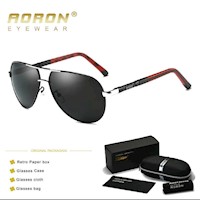 Lentes de sol Aoron - Pilot- Polarizados UV400 - Plata