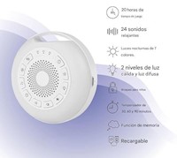MAQUINA PORTATIL DE RUIDO BLANCO LUMI 26 SONIDOS - BLANCO