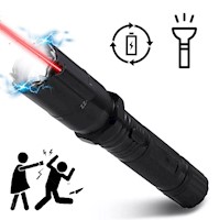 Linterna Taser Láser Shock Eléctrico