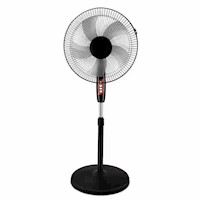Ventilador de Pedestal 17 pulgadas 3 Velocidades - Negro