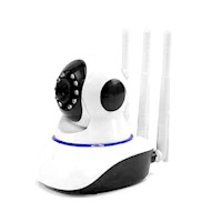 Camara IP Robótica 360 Seguridad 3 Antenas Hd Con Wifi Vision Nocturna