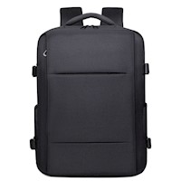 Mochila multifuncional Para Viaje Negocios Hasta 55L Estudio Notebook Laptop - Negro