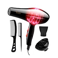 Secadora de Cabello 5000W con 4 accesorios