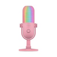 RAZER SEIREN V3 CHROMA QUARTZ - MICRÓFONO USB RGB CON PULSACIÓN PARA SILENCIAR