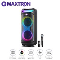 Torre de Sonido Maxtron Bravatto MX 805 USB BT TWS LED RGB Micrófono