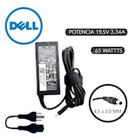 CARGADOR COMPATIBLE  DELL 19.5V 3.34A - 4.5 x 3.0mm 65W