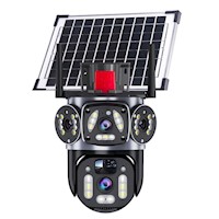 Cámara de Seguridad PTZ Solar 360° Full HD con Visión Nocturna a Color LANTUN