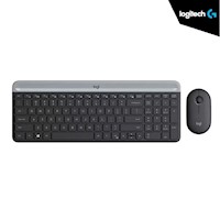 KIT LOGITECH  TECLADO+MOUSE MK470 INALAMBRICO SLIM USB BLACK