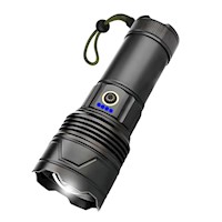 Linterna LED Recargable 2000m Lidimi 30W con Zoom Power Bank y 5 Modos