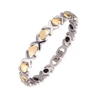 Pulsera Magnética Funcional Titanio con Germanio YSMGB-112