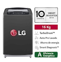 Lavadora LG 16 Kg Smart Inverter con TurboDrum™ WT16BPB - Negro claro