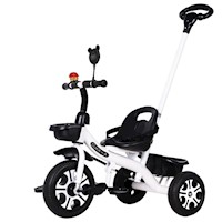 Triciclo Para Niños Bicicleta Coche Paseo Bebe Juguete - Blanco