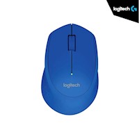 Mouse Logitech Óptico M280 Inalámbrico 1000DPI USB Azul